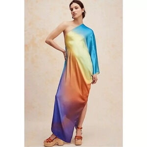 NWT Baobab x Free People Cabana Dress in Papagayo One Shoulder Swim Coverup - XS